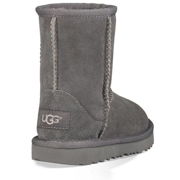 Ugg Classic II Short Boots 9 Gray NWT NEW Booties Shearling Fur Suede - Picture 6 of 13
